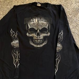 Harley Davidson long sleeve T-shirt with school design